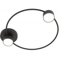 Emibig Lucio lampa podsufitowa 2x12 W czarna 1450/2