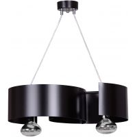 Emibig Vixon lampa wisząca 2x60W czarny/chrom 284/2