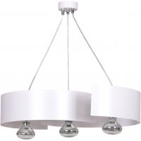 Emibig Vixon lampa wisząca 3x60W biały/chrom 306/3