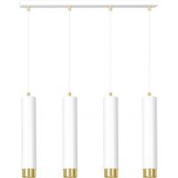 Emibig Kibo lampa wisząca 4x8 W biała-złota 642/4