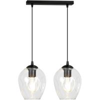 Emibig Istar lampa wisząca 2x15 W czarna-przezroczysta 679/2