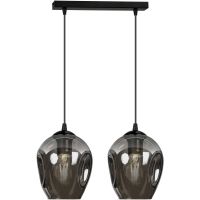 Emibig Istar lampa wisząca 2x15 W czarna-grafitowa 680/2