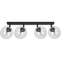 Emibig Tofi lampa podsufitowa 4x40W czarny/przezroczysty 776/4