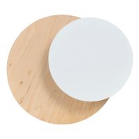 Emibig Circle kinkiet 1x20W LED drewno/biały 971/1