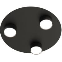 Emibig Bolx lampa podsufitowa 3x12 W czarna 1441/3