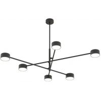 Emibig Natsu lampa podsufitowa 6x10 W czarna 1444/6