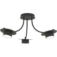 Emibig Enso lampa podsufitowa 3x12 W czarna 1445/3