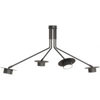 Emibig Mizu lampa podsufitowa 4x12 W czarna 1448/4