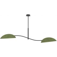 Emibig Lotus lampa podsufitowa 2x10 W zielona 1461/2