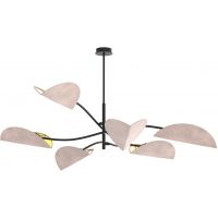 Emibig Lotus lampa podsufitowa 6x10 W szara 1462/6