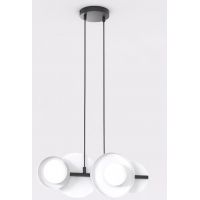 Emibig Model 4 BL White lampa wisząca 4x8 W biała 1487/4