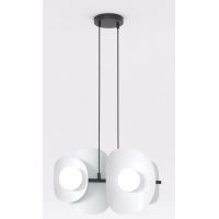Emibig Elementi lampa wisząca 4x8 W szary 1494/4