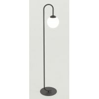 Emibig Flor lampa stojąca 1x10 W czarna 1495/LP1