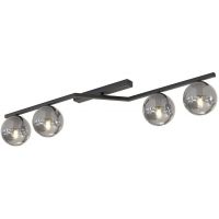 Emibig Naton lampa podsufitowa 4x10 W czarna/przydymiona 1509/4