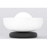 Emibig Ozzy lampa stołowa 1x8 W biała/czarna 1516/LN1