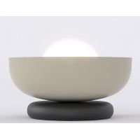 Emibig Ozzy lampa stołowa 1x8 W czarna/beżowa 1517/LN1