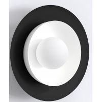 Emibig Poppi kinkiet 1x8 W biały/czarny 1519/K1