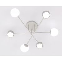 Emibig Holon lampa podsufitowa 6x8 W szara 1561/6