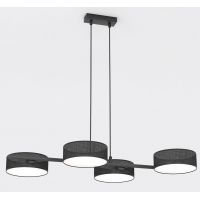 Emibig Drumz lampa wisząca 4x10 W czarna 1562/4