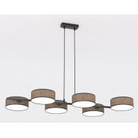 Emibig Drumz lampa wisząca 6x10 W brązowa 1563/6