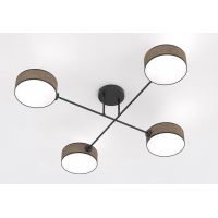 Emibig Maga lampa podsufitowa 4x10 W brązowa 1569/4