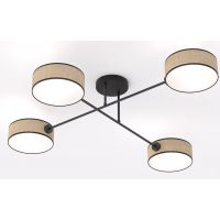 Emibig Maga lampa podsufitowa 4x10 W beżowa 1571/4