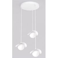 Emibig Ritual lampa wisząca 3x8 W biała 1584/3PREM