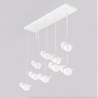 Emibig Ritual lampa wisząca 9x8 W biała 1584/9