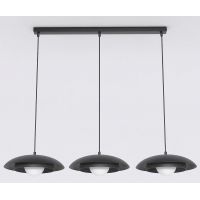 Emibig Skin lampa wisząca 3x8 W czarna 1603/3