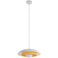 Emibig Skin lampa wisząca 1x8 W biała/pomarańczowa 1606/1
