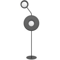 Emibig Kiss lampa stojąca 2x8 W czarna 1607/LP2