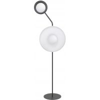 Emibig Kiss lampa stojąca 2x8 W biała/czarna 1609/LP2