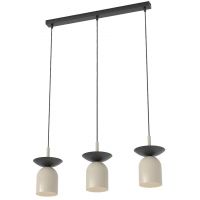 Emibig Ego lampa wisząca 3x10 W czarna/cappuccino 1612/3