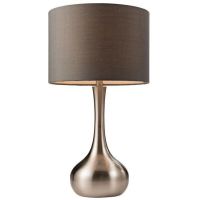 Endon Piccadilly lampa stołowa 1x40W srebrna/szara 61192