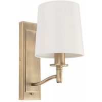 Endon Ortona kinkiet 1x40W biały/złoty 70246