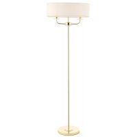 Endon Nixon lampa stojąca 2x40W biała/złota 70563