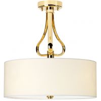 Elstead Lighting Falmouth lampa wisząca 3x3 W biała-złota BATH-FALMOUTH-SF-FG