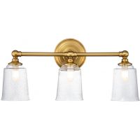 Elstead Lighting Huguenot Lake kinkiet 3x3 W mosiądz oksydowany FE-HUGOLAKE3BATH-BB
