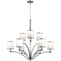 Elstead Lighting Prospect Park lampa wisząca 9x60 W chrom-nikiel satynowy FE-PROSPECT-PARK9
