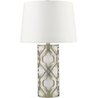 Elstead Lighting Arabella lampa stołowa 1x100 W biała-srebro postarzane  GN-ARABELLA-TL-S