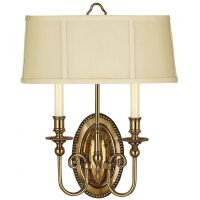 Elstead Lighting Cambridge kinkiet 2x40 W mosiądz oksydowany/kość słoniowa HK-CAMBRIDGE2-B