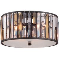 Elstead Lighting Gemma plafon 3x60 W przezroczysty-brązowy vintage HK-GEMMA-F-VBZ