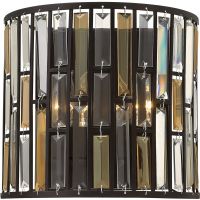 Elstead Lighting Gemma kinkiet 2x60 W przezroczysty-brązowy vintage  HK-GEMMA2-A-VBZ