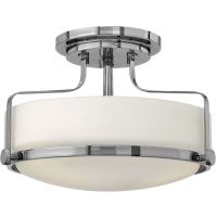 Elstead Lighting Harper lampa podsufitowa 3x60 W biała-chrom polerowany HK-HARPER-SFS-CM