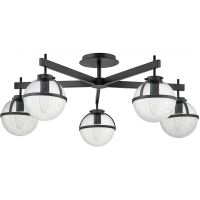 Elstead Lighting Hollis lampa podsufitowa 5x40 W czarna HK-HOLLIS-5-C-BK