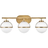 Elstead Lighting Hollis kinkiet 3x40 W biały-stary mosiądz HK-HOLLIS3-O-HB-BATH