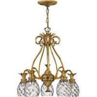 Elstead Lighting Plantation lampa wisząca 5x60 W oksydowany mosiądz HK-PLANTATION5-BB