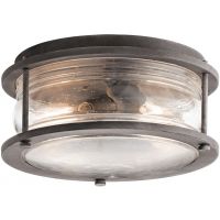 Elstead Lighting Ashland Bay plafon zewnętrzny 1x60 W postarzany cynk KL-ASHLANDBAY-F