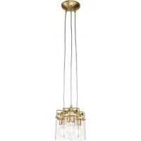 Elstead Lighting Brinley lampa wisząca 3x60 W szczotkowany mosiądz KL-BRINLEY3-BB