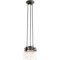 Elstead Lighting Brinley lampa wisząca 3x60 W stary brąz KL-BRINLEY3-OZ
